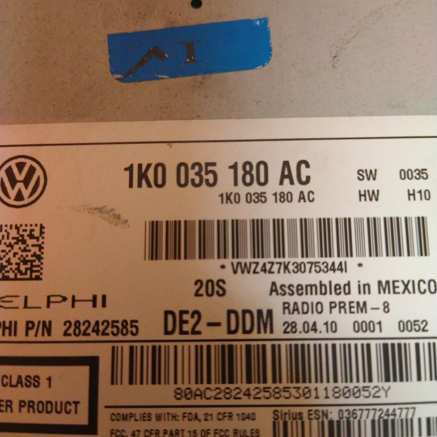 MK5 mk6 RADIO 1K0035180AC