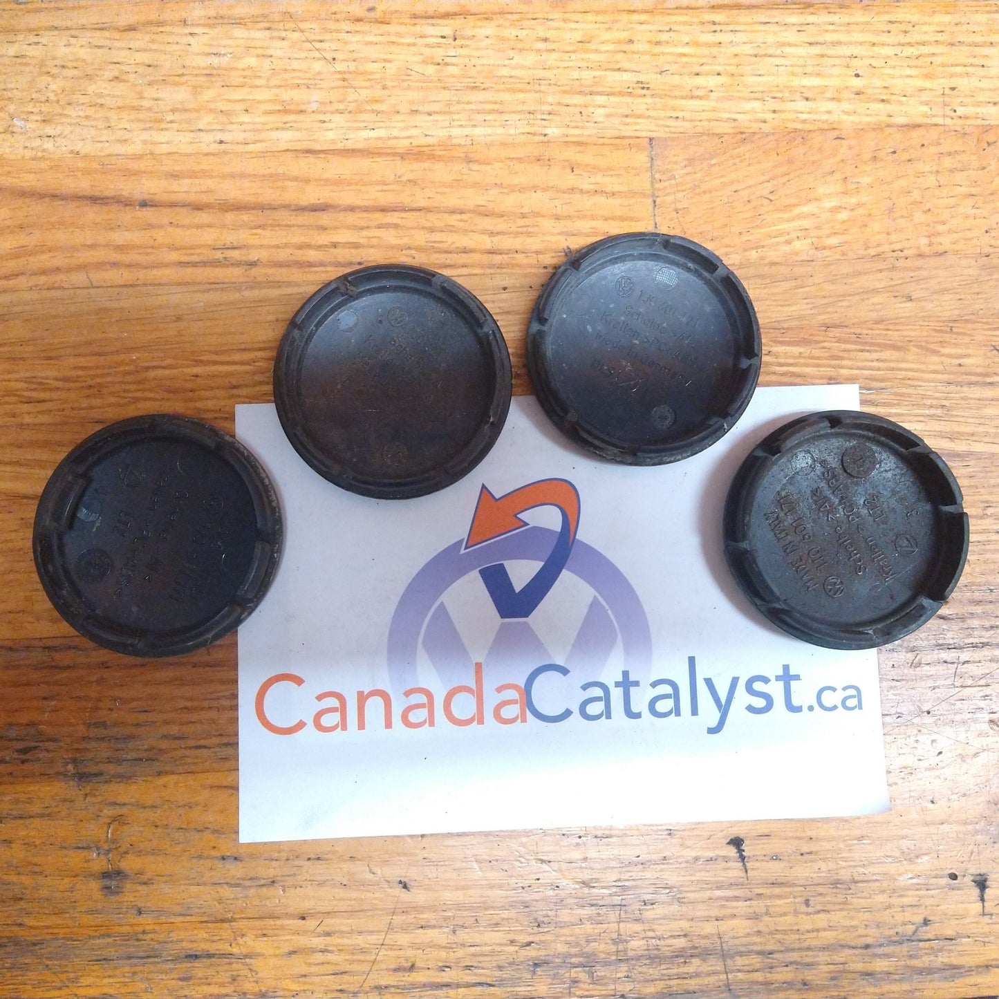 Wheel Center Cap Set 1J0601171 - patina (yellow)