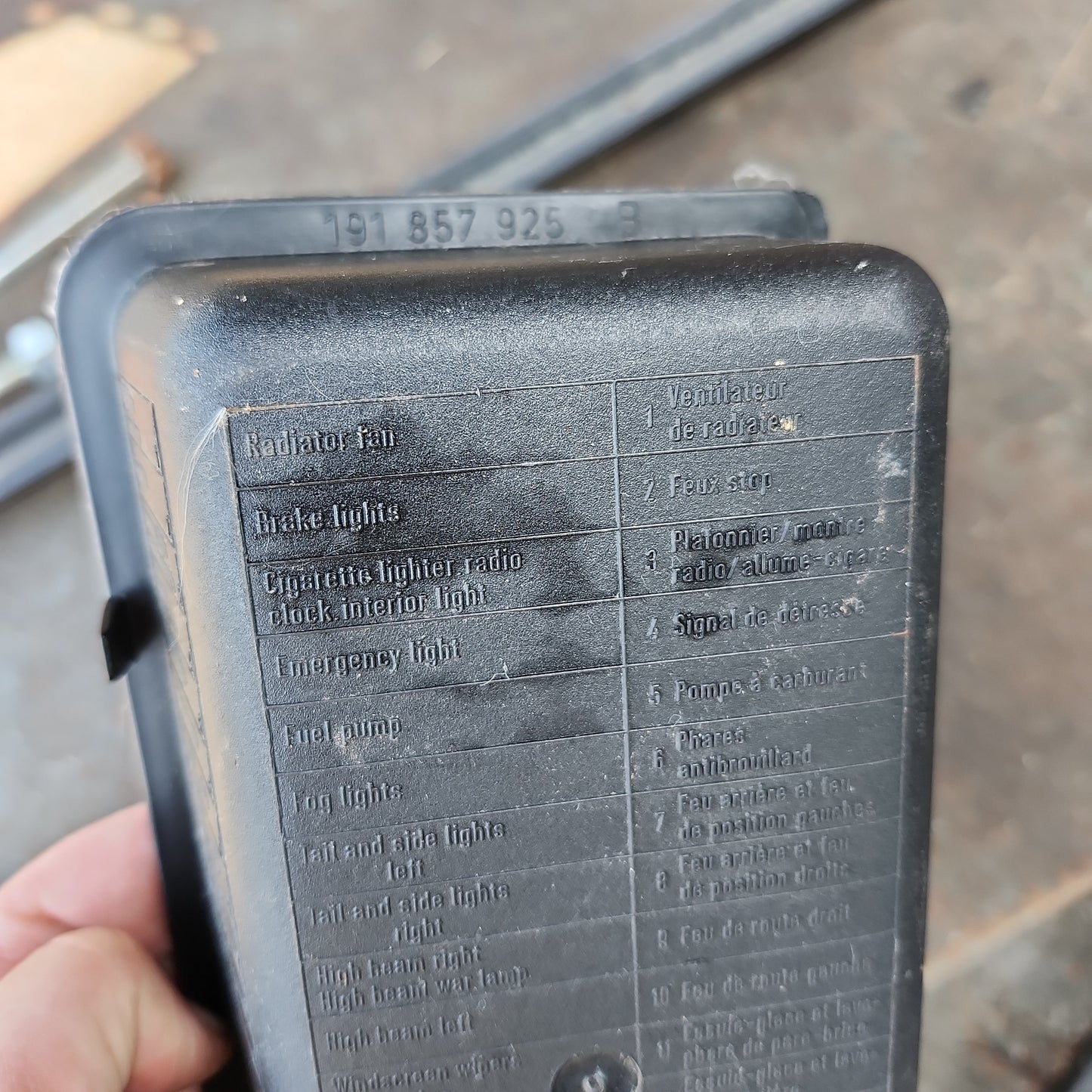 MK2 Tray 19185925b black