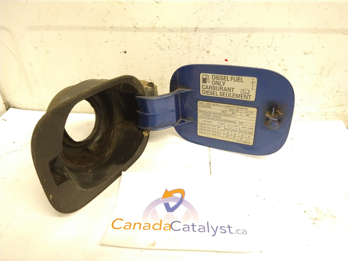 MK4 Jetta Fuel DOOR blue
