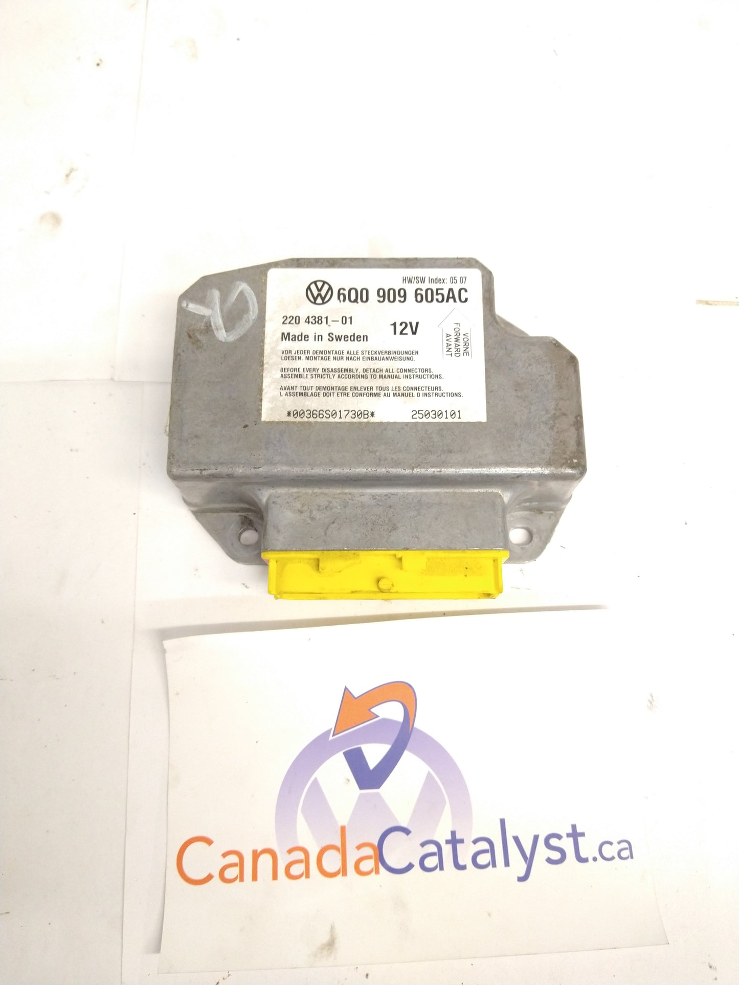 New Beetle Convertible Air Bag Module 6Q0909605AC