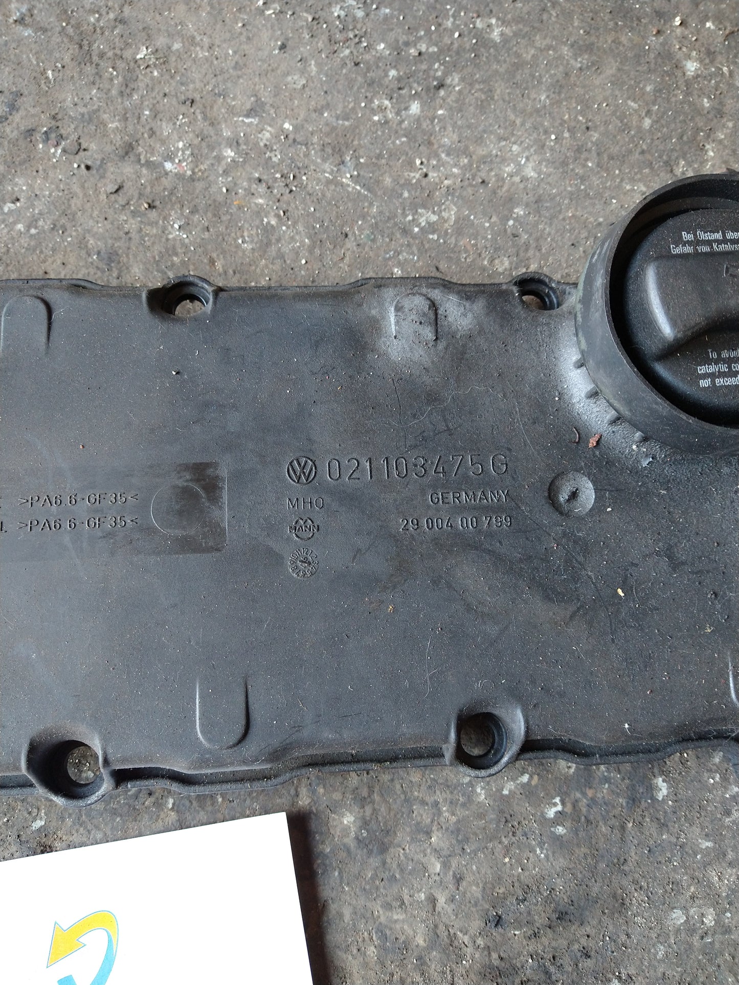 MK3 VR6 Valve Cover 021103475G