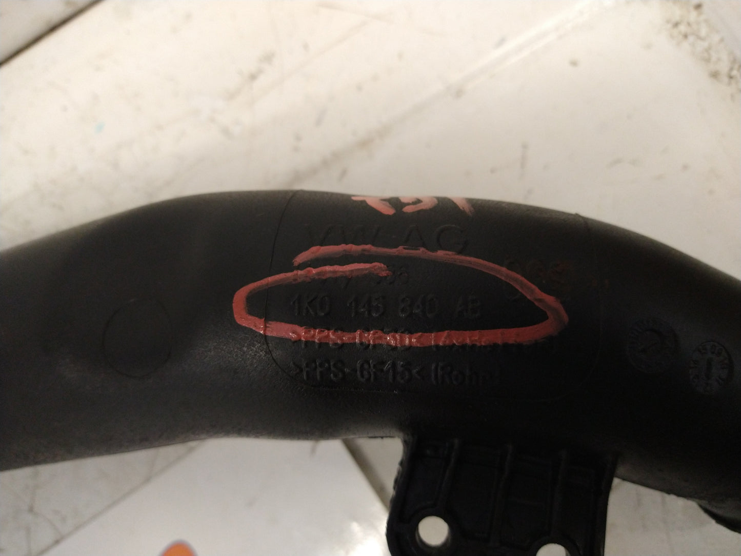 MK5 / MK6 Common Rail Intercooler Pressure pipe 1K0145840AB