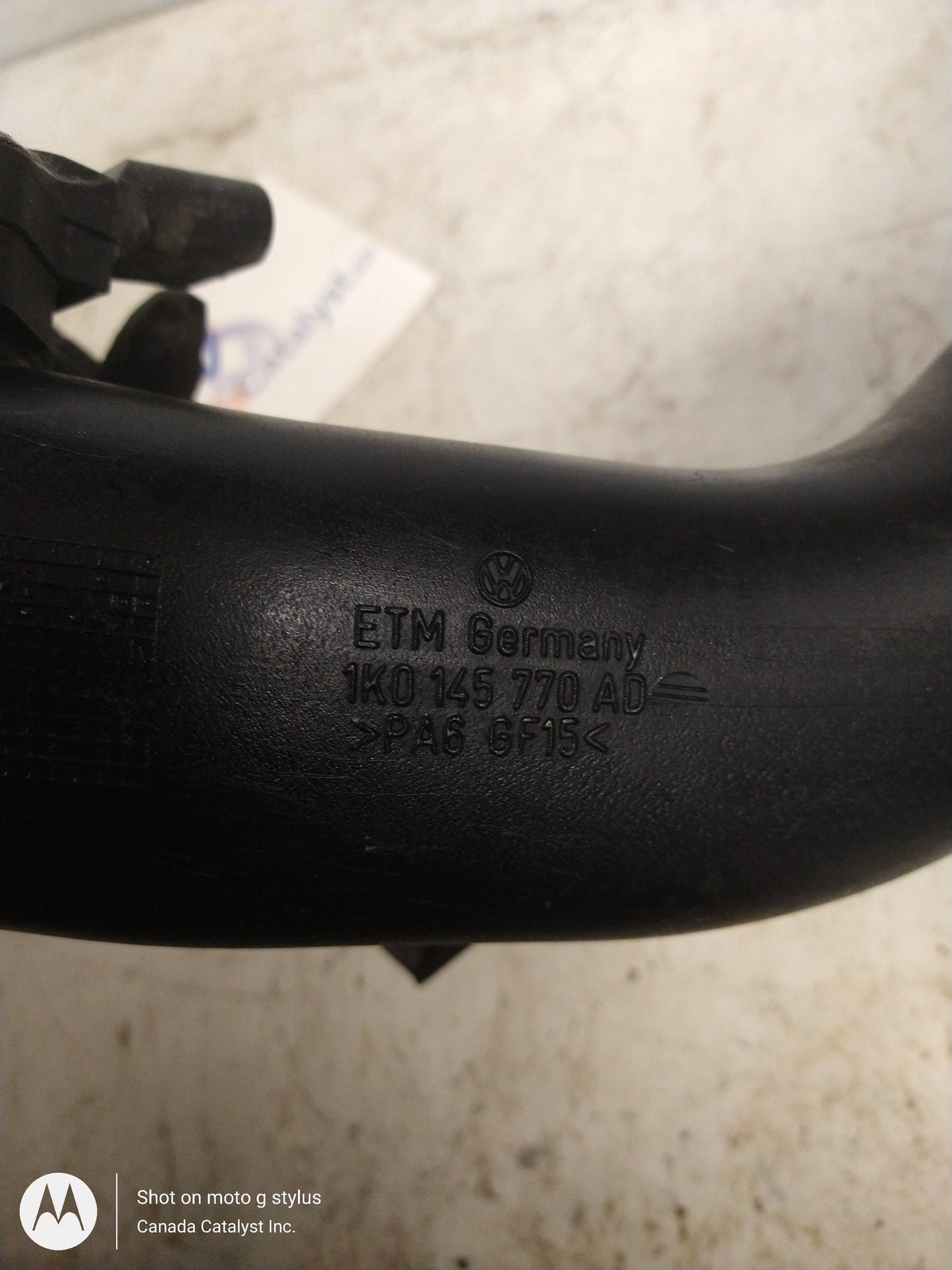 MK6/B6 CCTA Turbocharger Intercooler PIPE 1K0145770AD