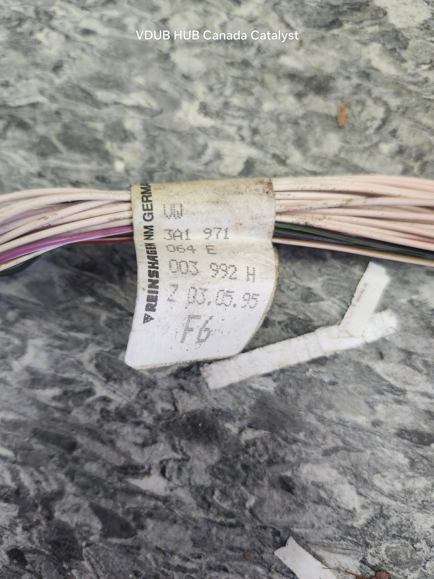 B4 TDI CLUSTER WIRE HARNESS 3A1971064E