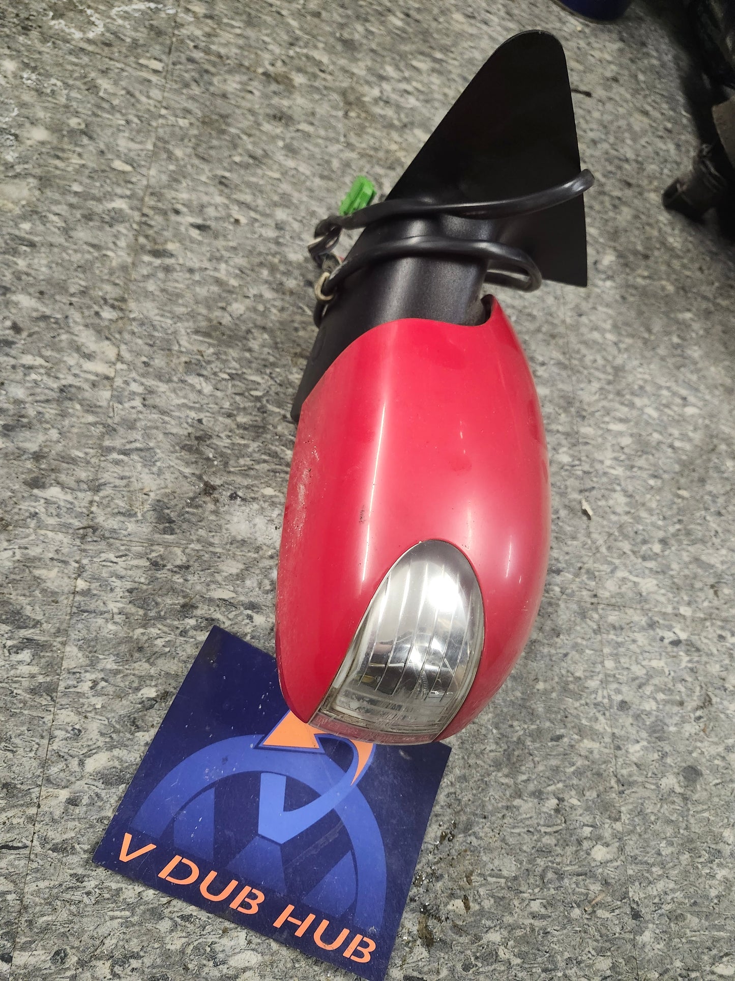 New Beetle DRIVER SIDE MIRROR, 2004 and up - RED