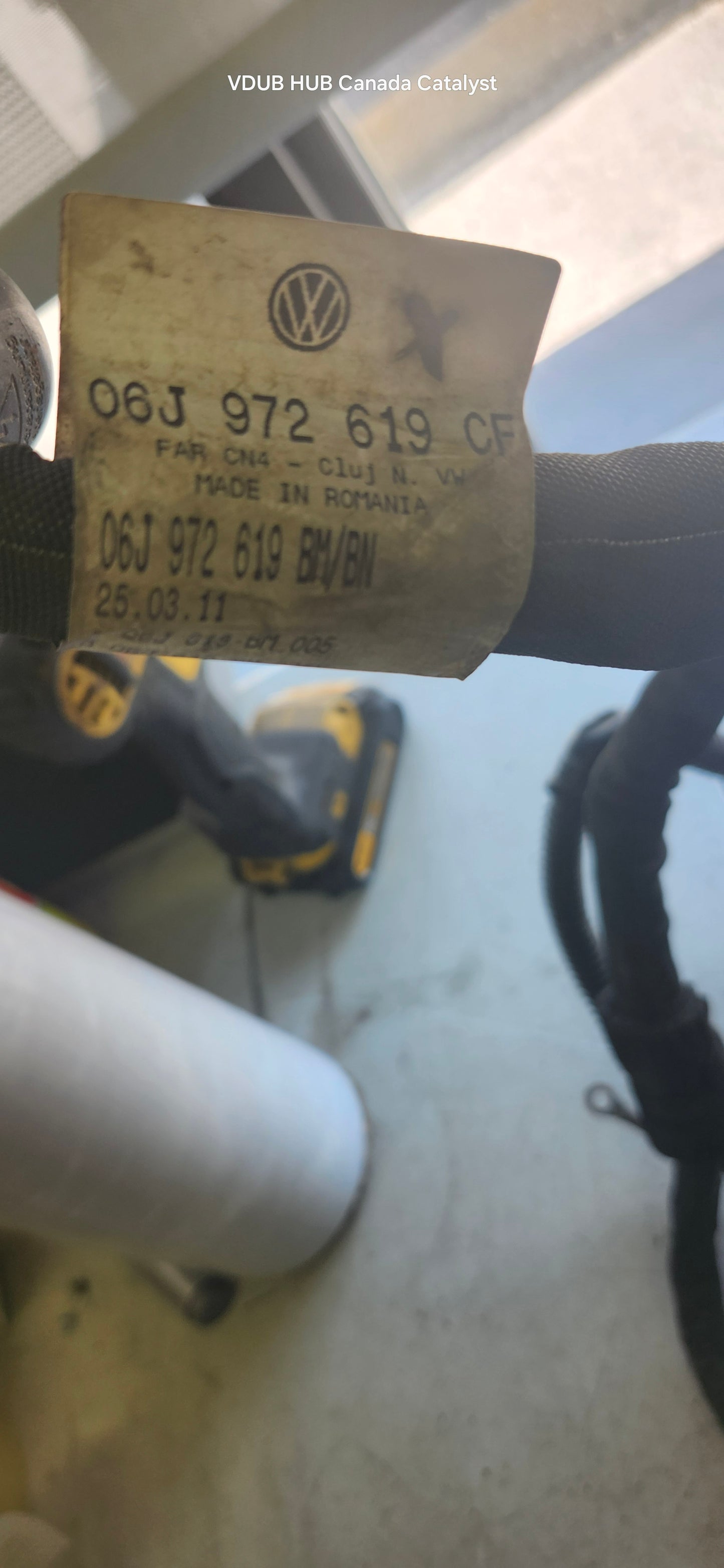 MK6 Engine Side Wire Harness 06J972618CF