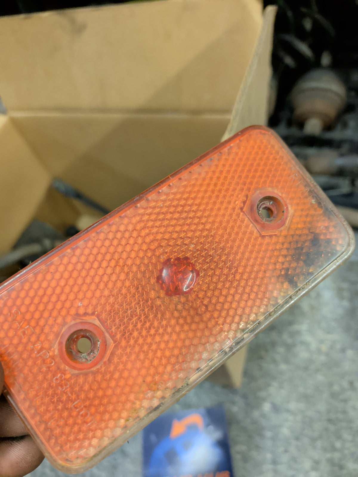 Cabriolet rear MARKER LENS 321945061