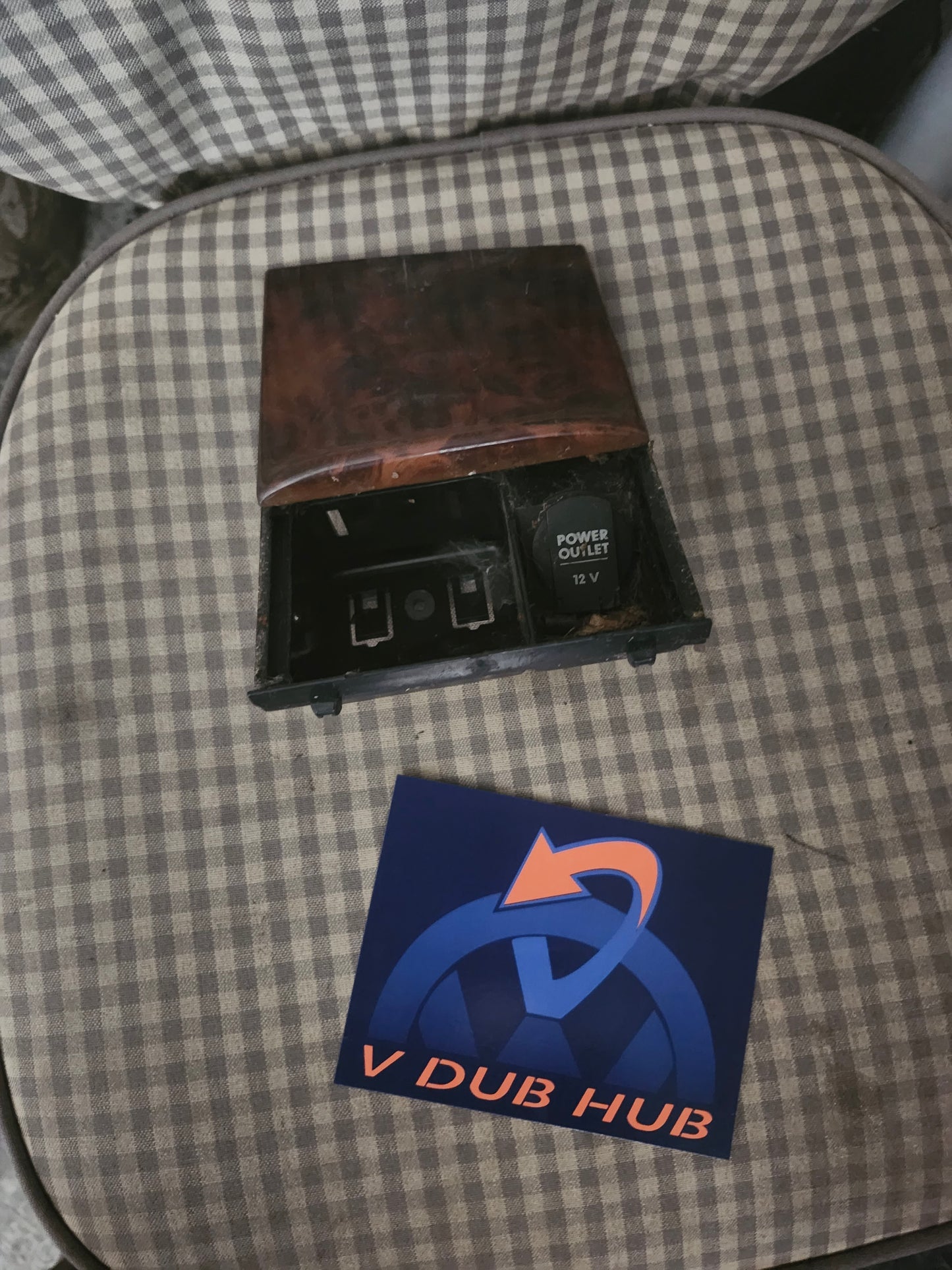MK4 Front Ash Tray Change HOLDER woodgrain