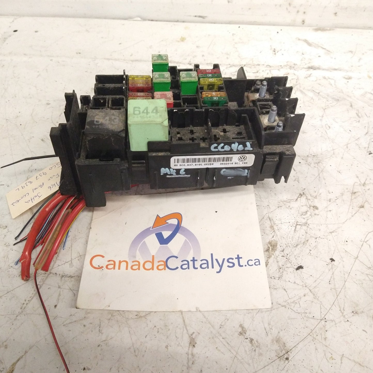 MK6.5 Engine Fuse and Relay BOX 5C0937819L