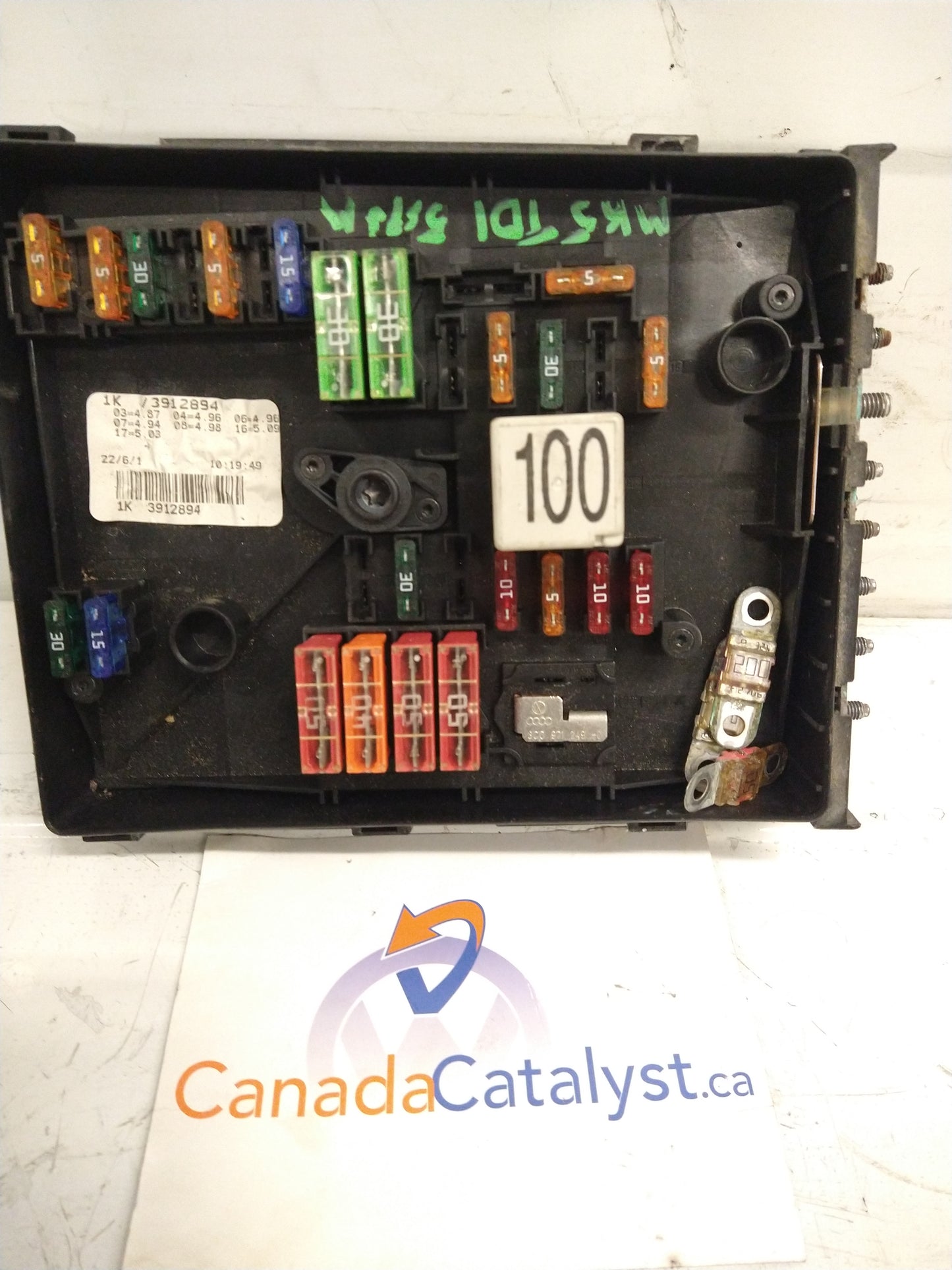 MK5 Engine relay and FUSE BOX 3C0971249