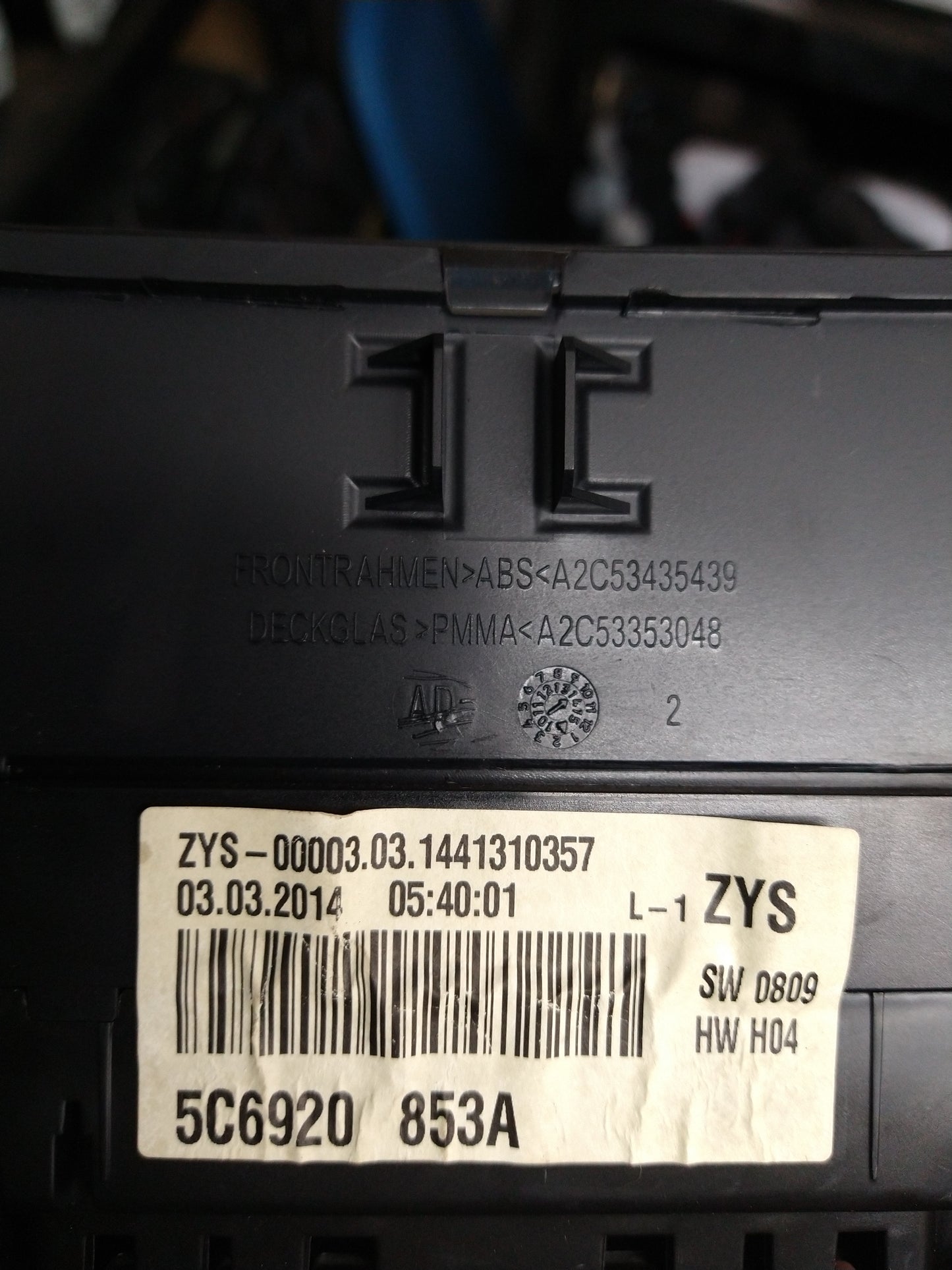 MK6 Jetta Instrument CLUSTER 5C6920853A