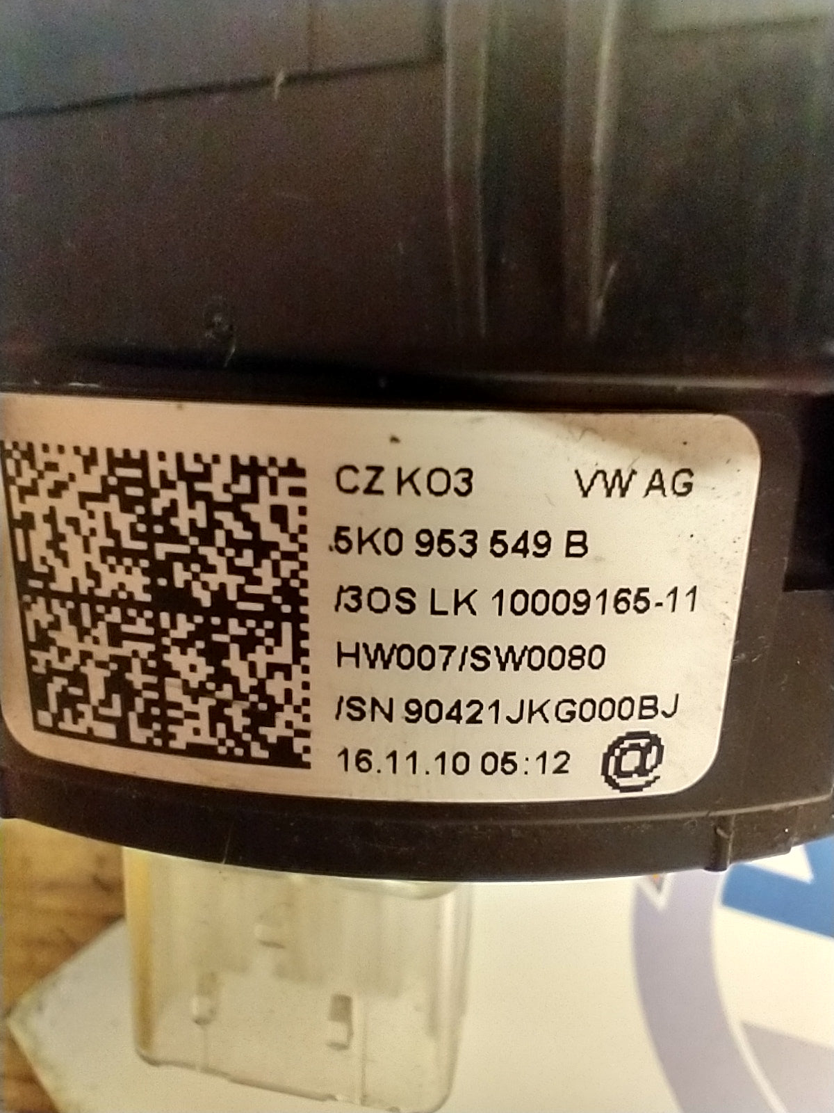 MK6 CLOCK SPRING 5K0953549B