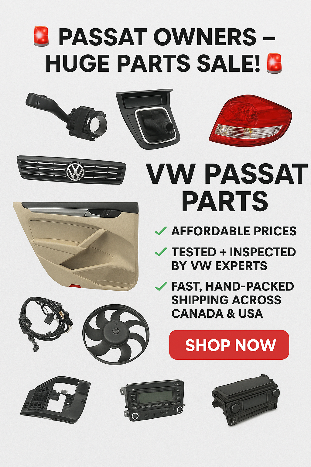 OEM & Used VW Passat Parts for Sale | V DUB HUB Canada