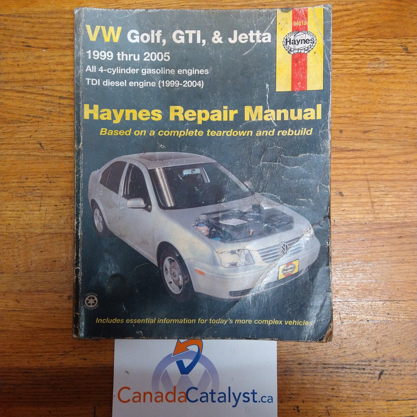 Haynes Repair Manual VW, GOLF, GTI & JETTA 1999 thru 2005 (96018)