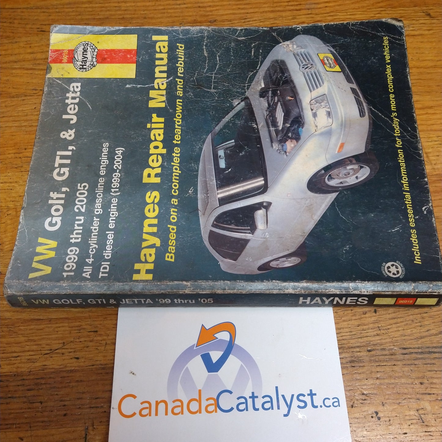 Haynes Repair Manual VW, GOLF, GTI & JETTA 1999 thru 2005 (96018)