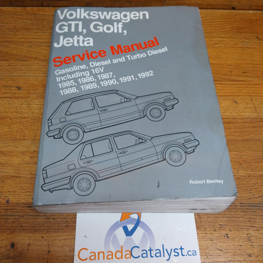 Volkswagen GTI, Golf, and Jetta Service Manual: 1985-1992 Robert Bentley
