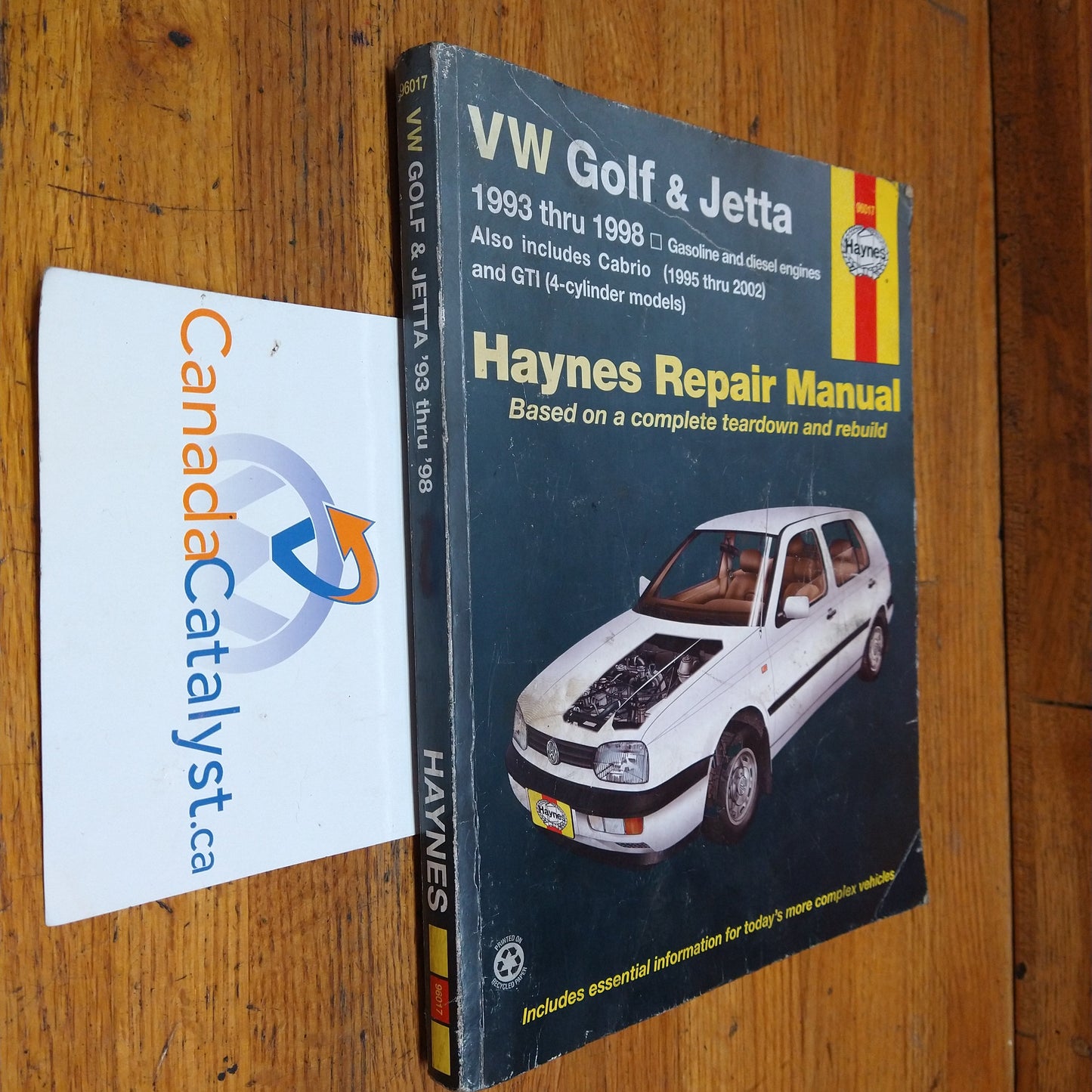 VW Golf & Jetta Automotive Repair Manual: 1993-1998 Haynes (96017)