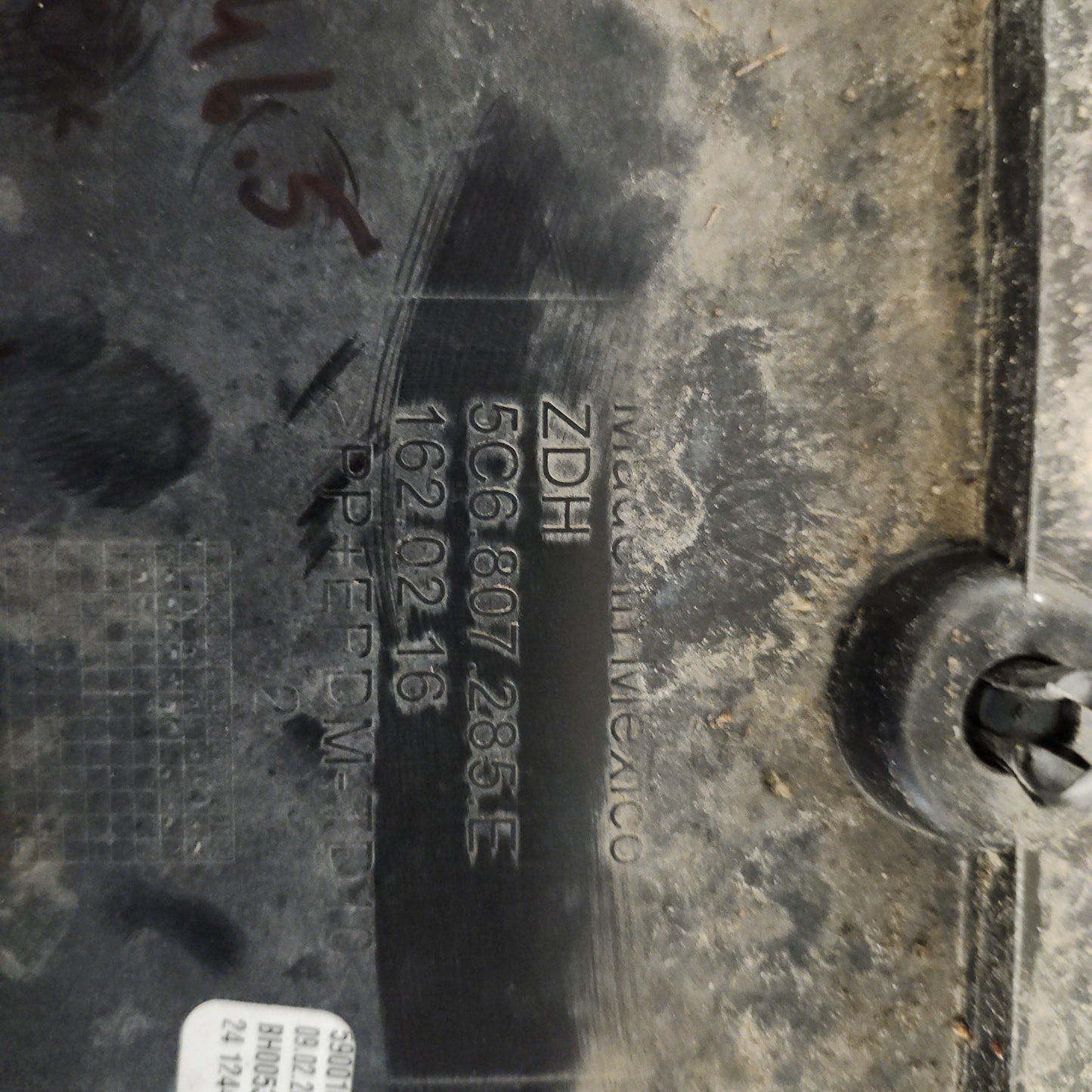 MK6.5 Jetta License Plate HOLDER 5c6807285e