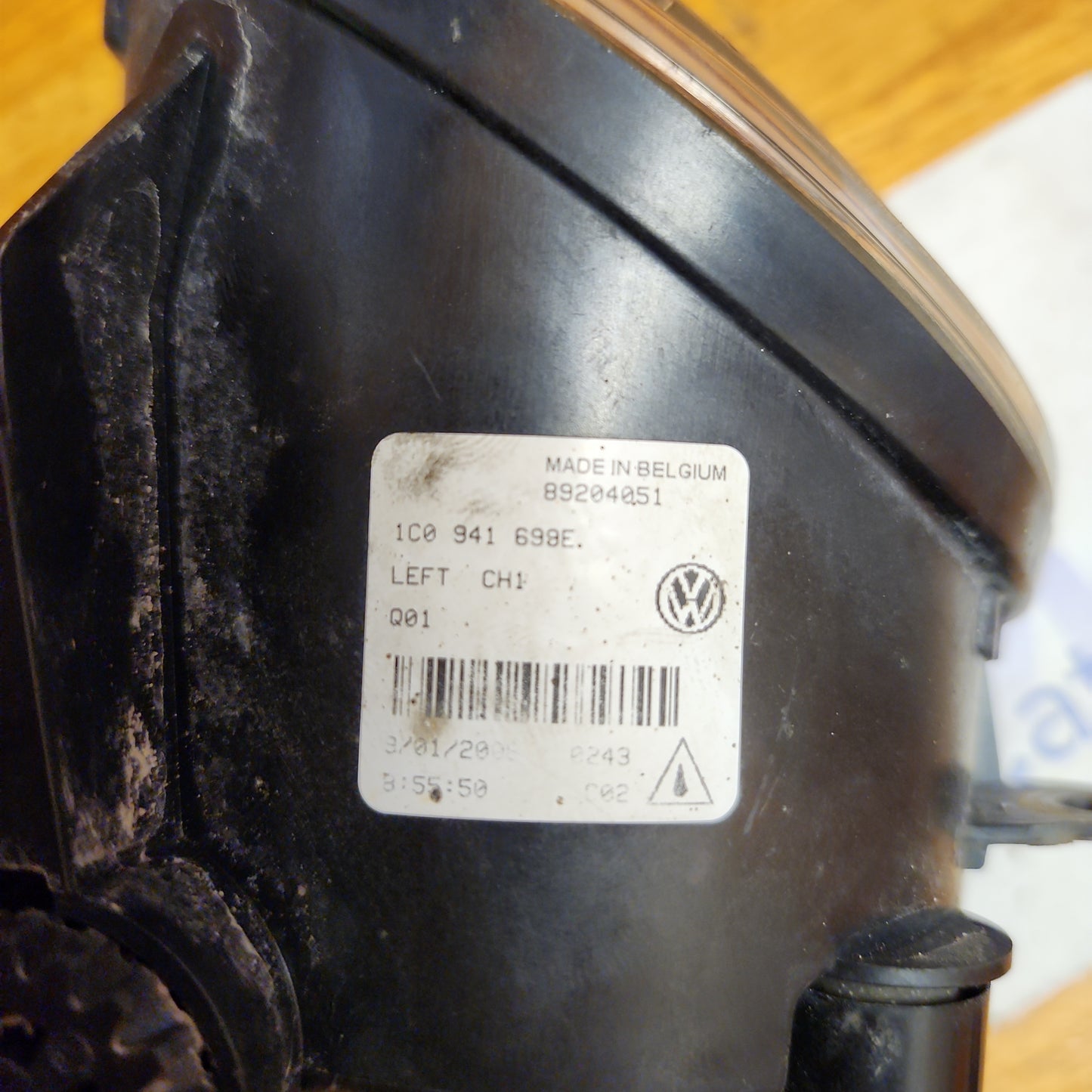 New Beetle Driver Fog Light 1C0941699E