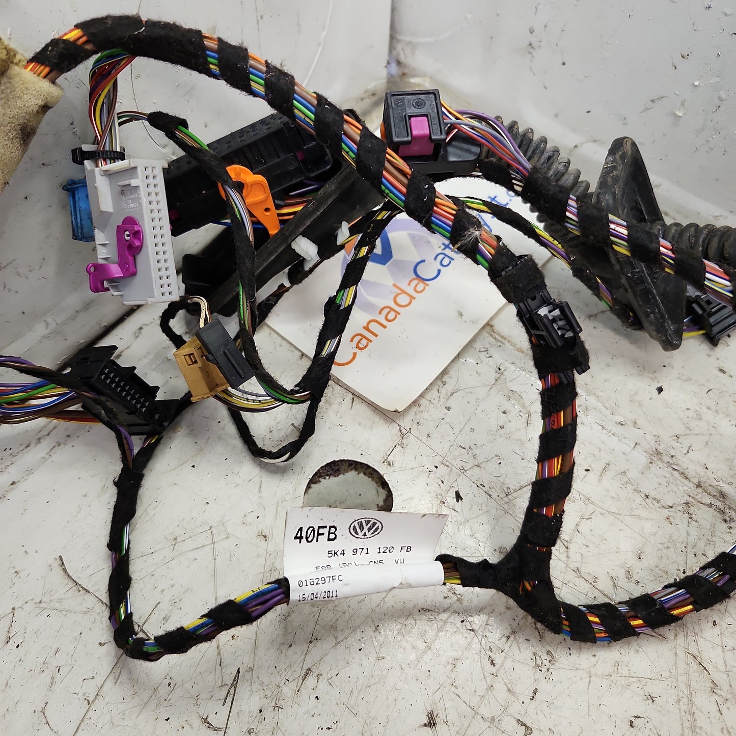 MK6 Golf Driver Door WIRE HARNESS 5k4971120fb