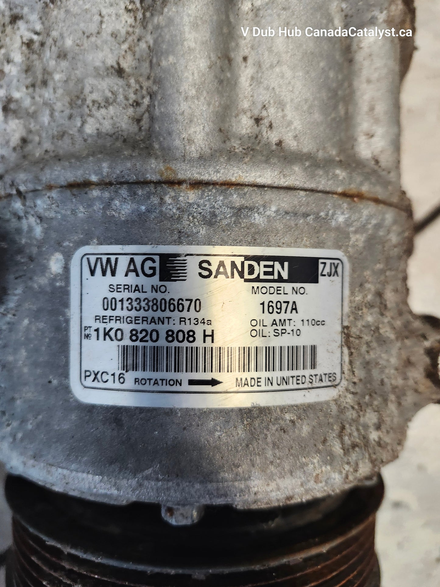 MK6 A/C Compressor 1K0820808H