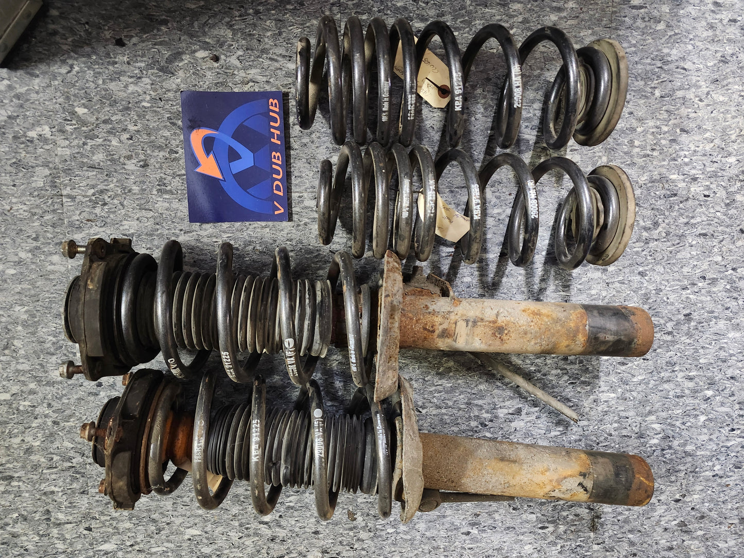 Mk5 mk6 lowering springs set