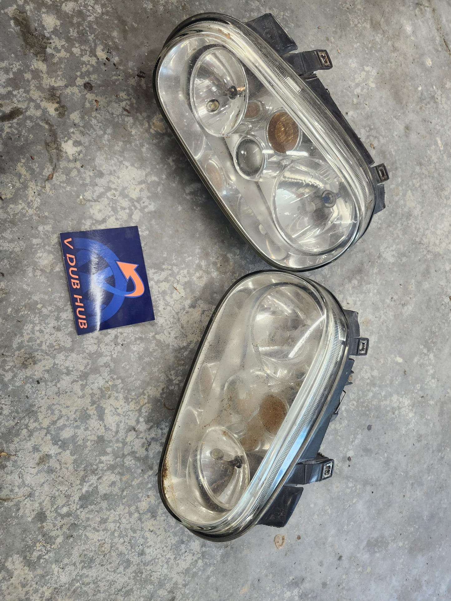 Mk4 golf GLASS headlights, euro