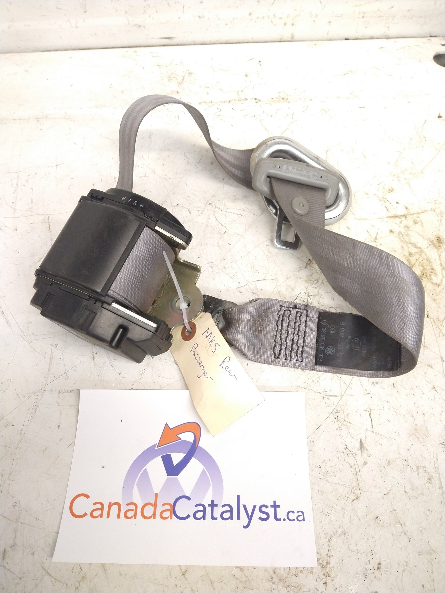 MK5 Rear Passenger SEAT BELT 1J6857806B