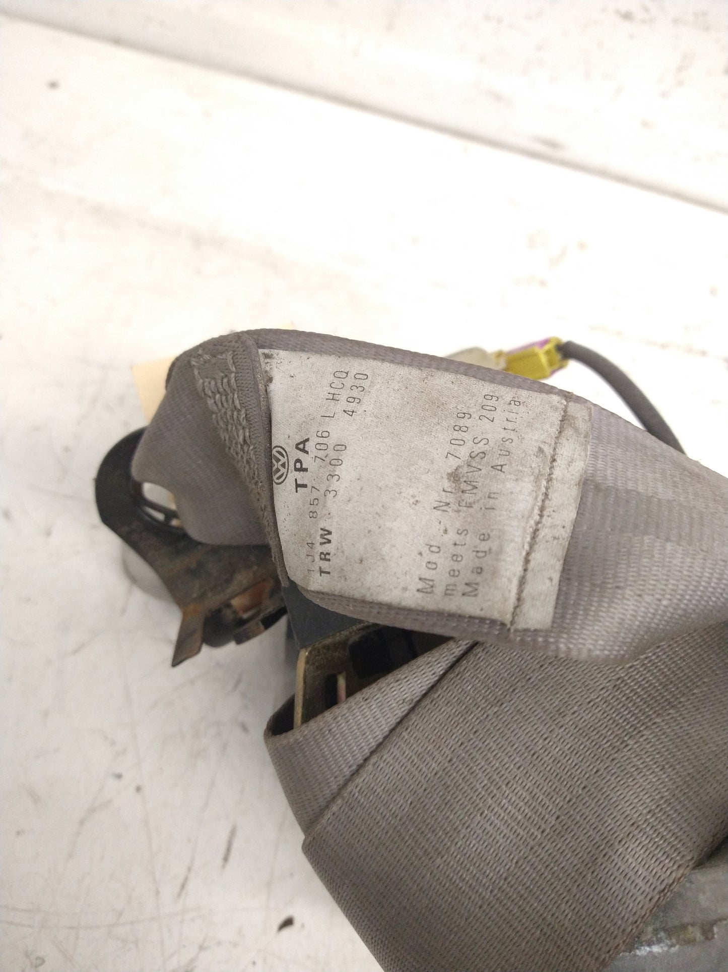 MK4 Front Passenger SEAT BELT 1J4857706L