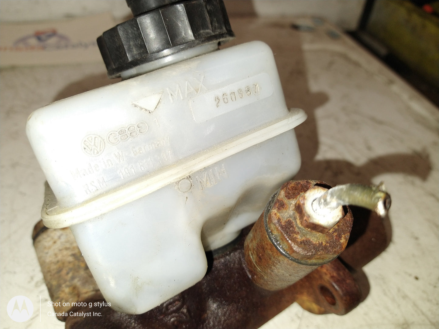 MK1 Cabriolet Brake Master Cylinder