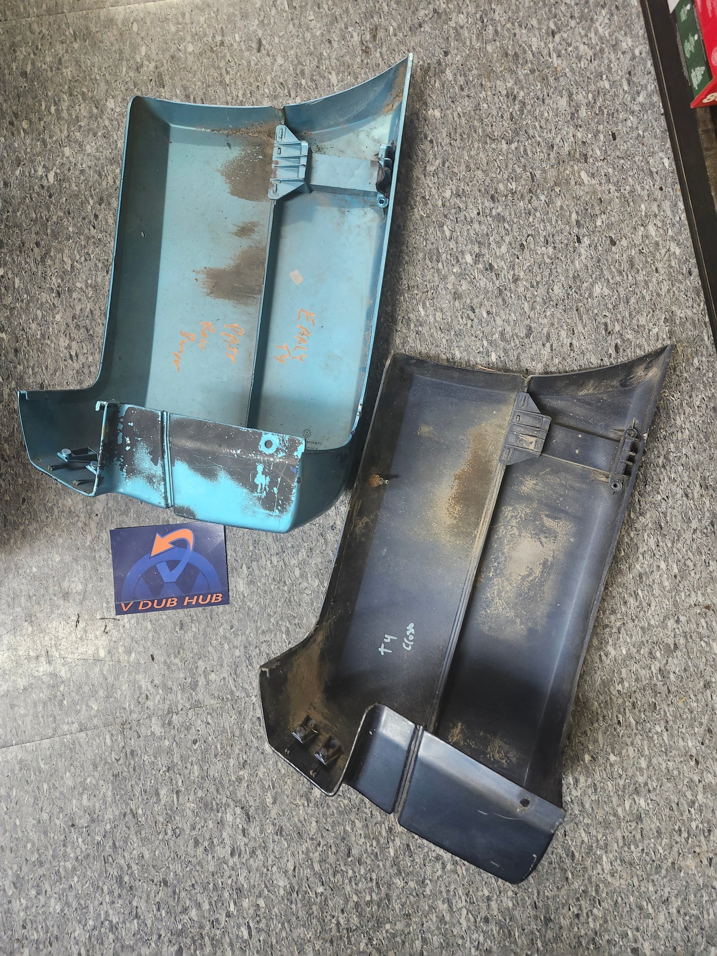 Eurovan early rear bumper end