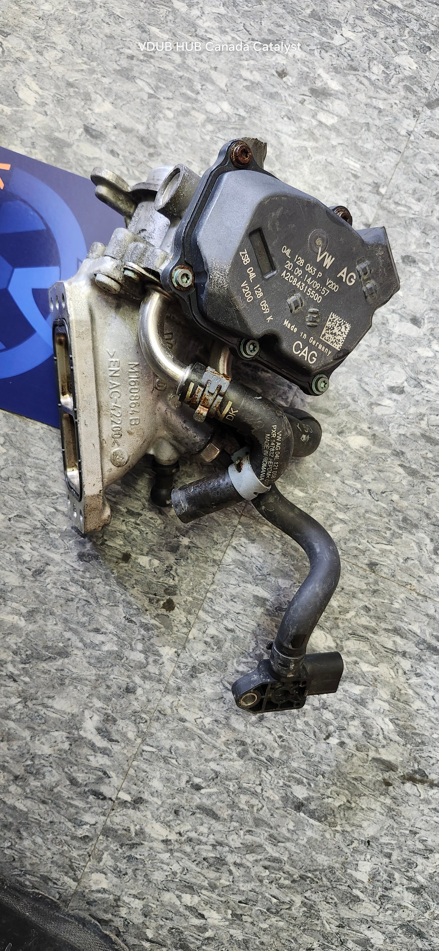 B7 MK7 THROTTLE BODY AIR INTAKE CONNECTOR 04L128063P