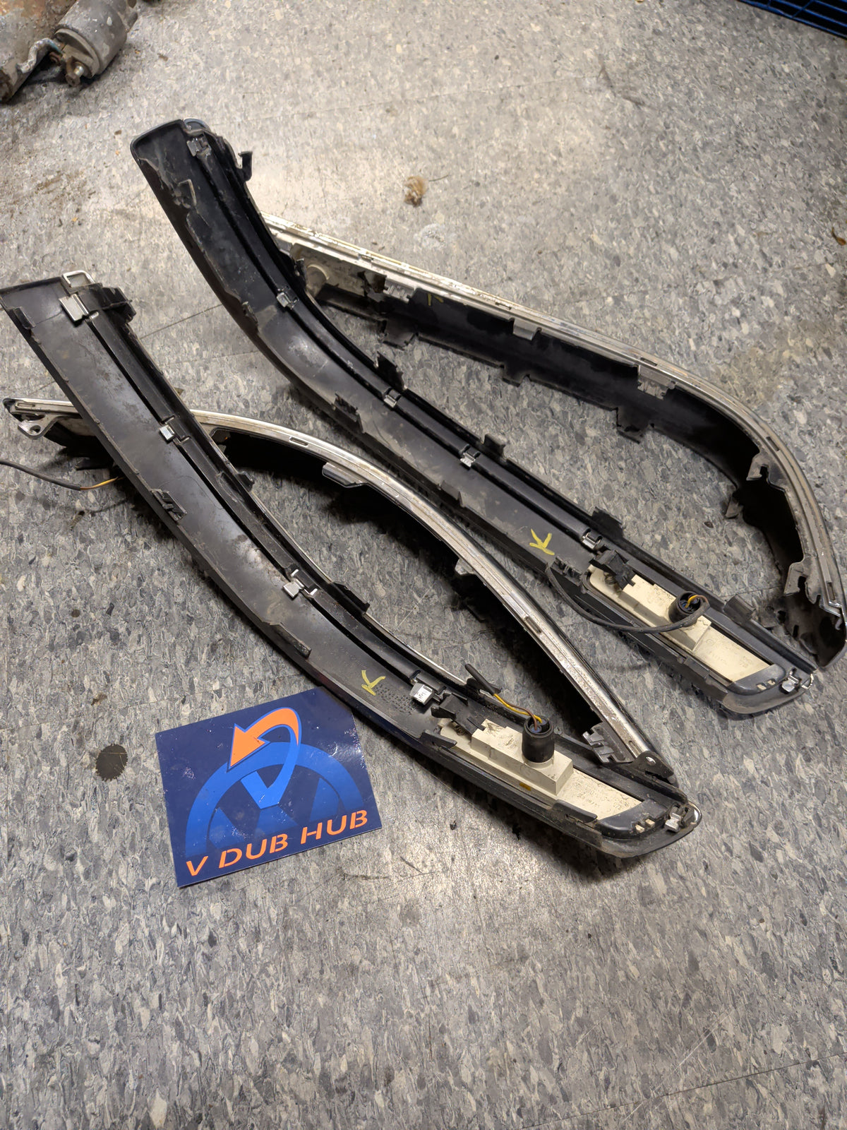 B5.5 Passat bumper chrome rub strips, set of 4