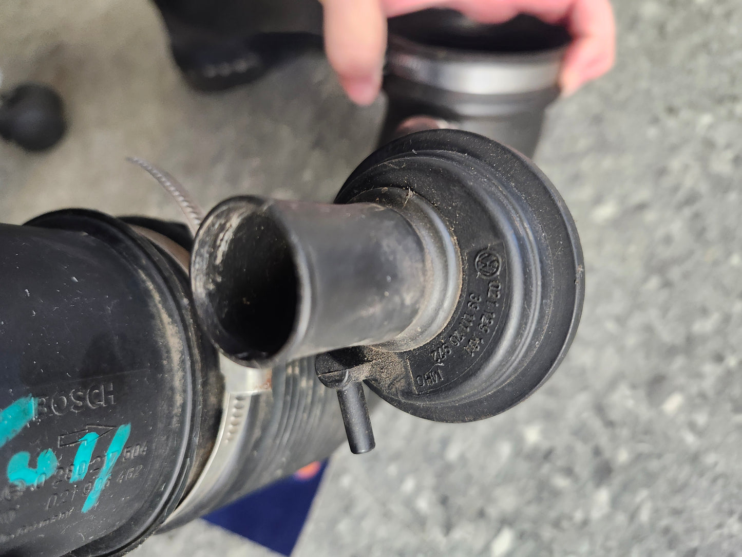 MK3 VR6 Air Intake tube 3A0129615