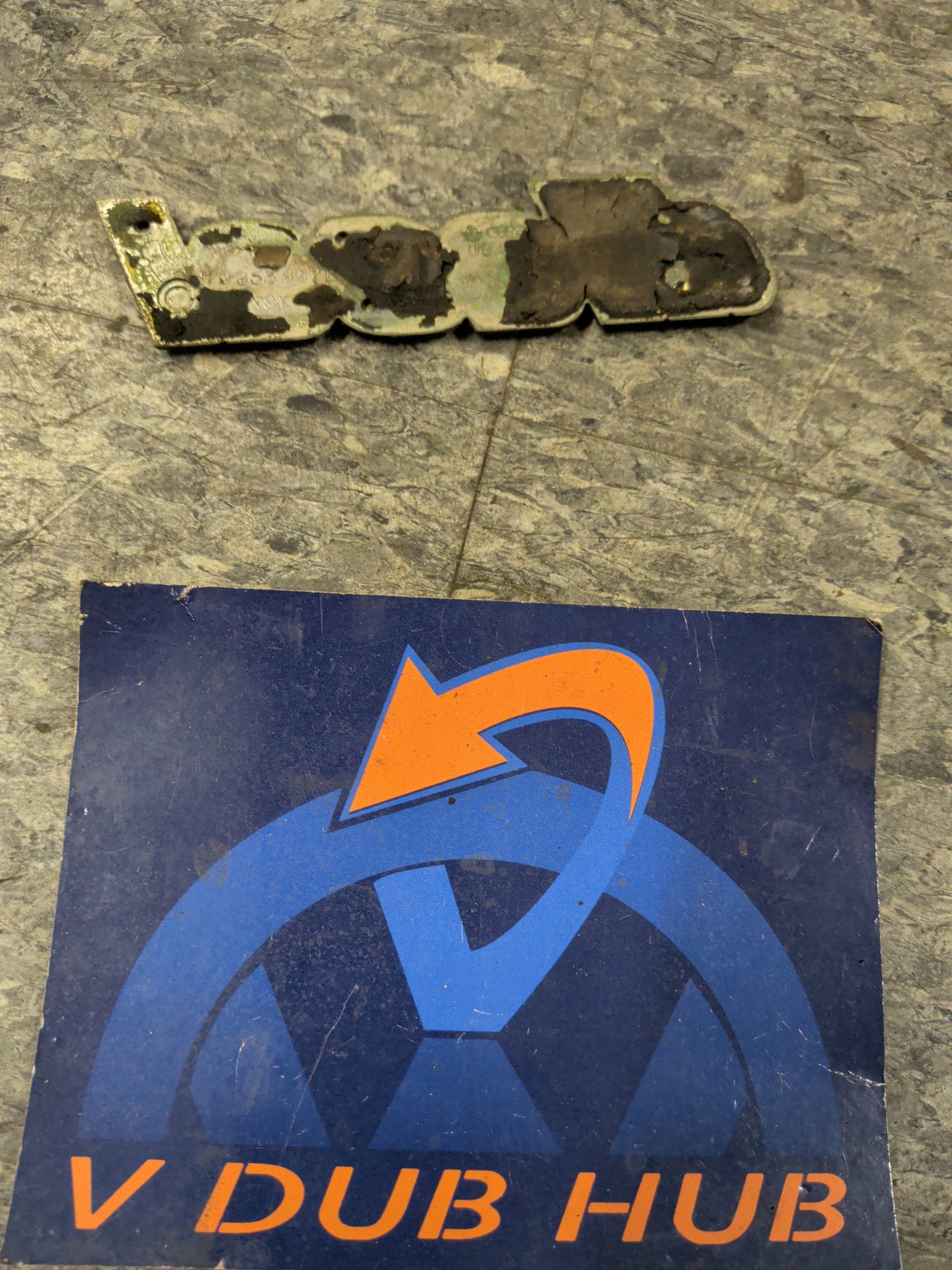 Rabbit truck diesel badge 170853687B