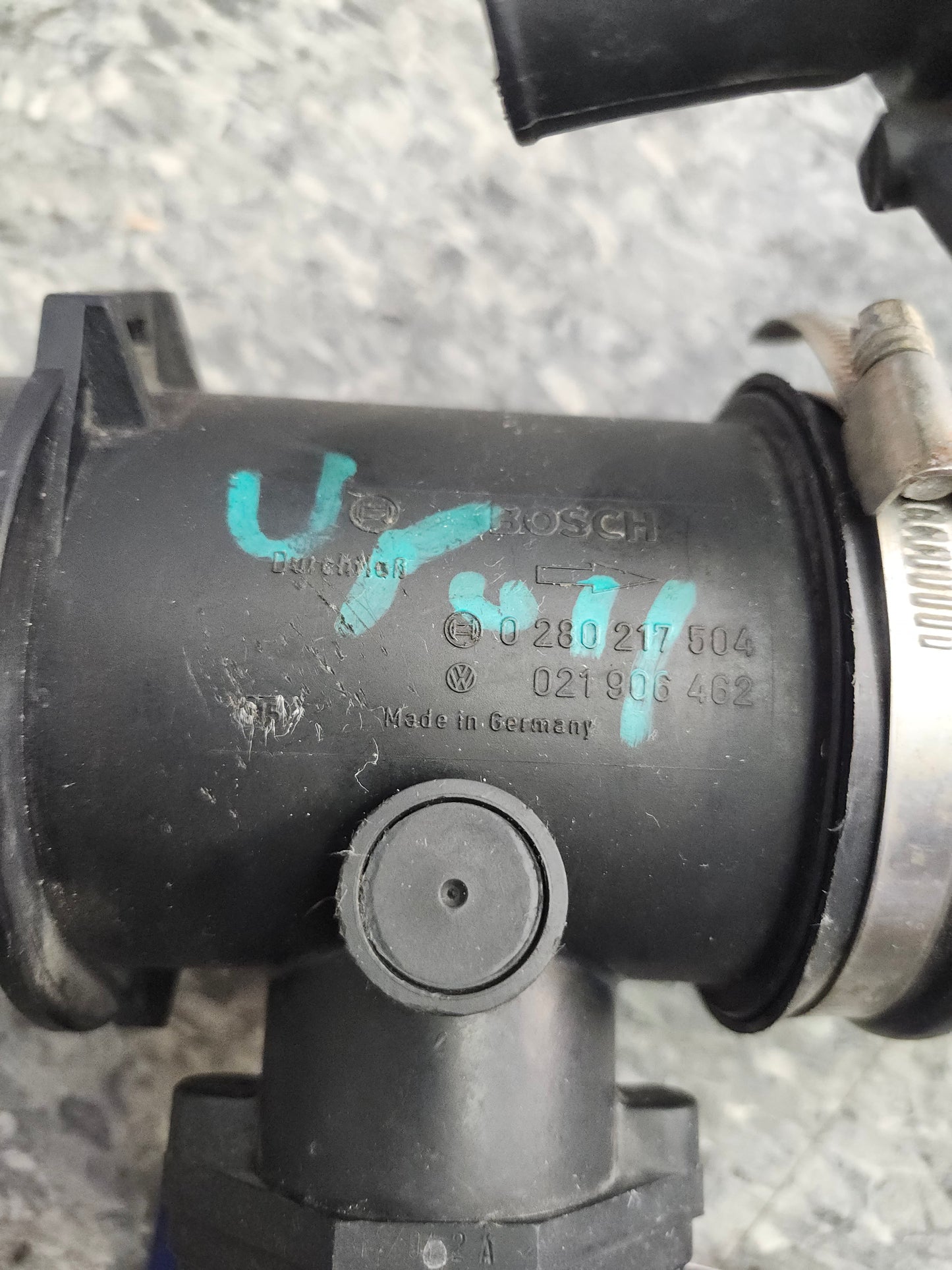 MK3 VR6 Air Intake tube 3A0129615