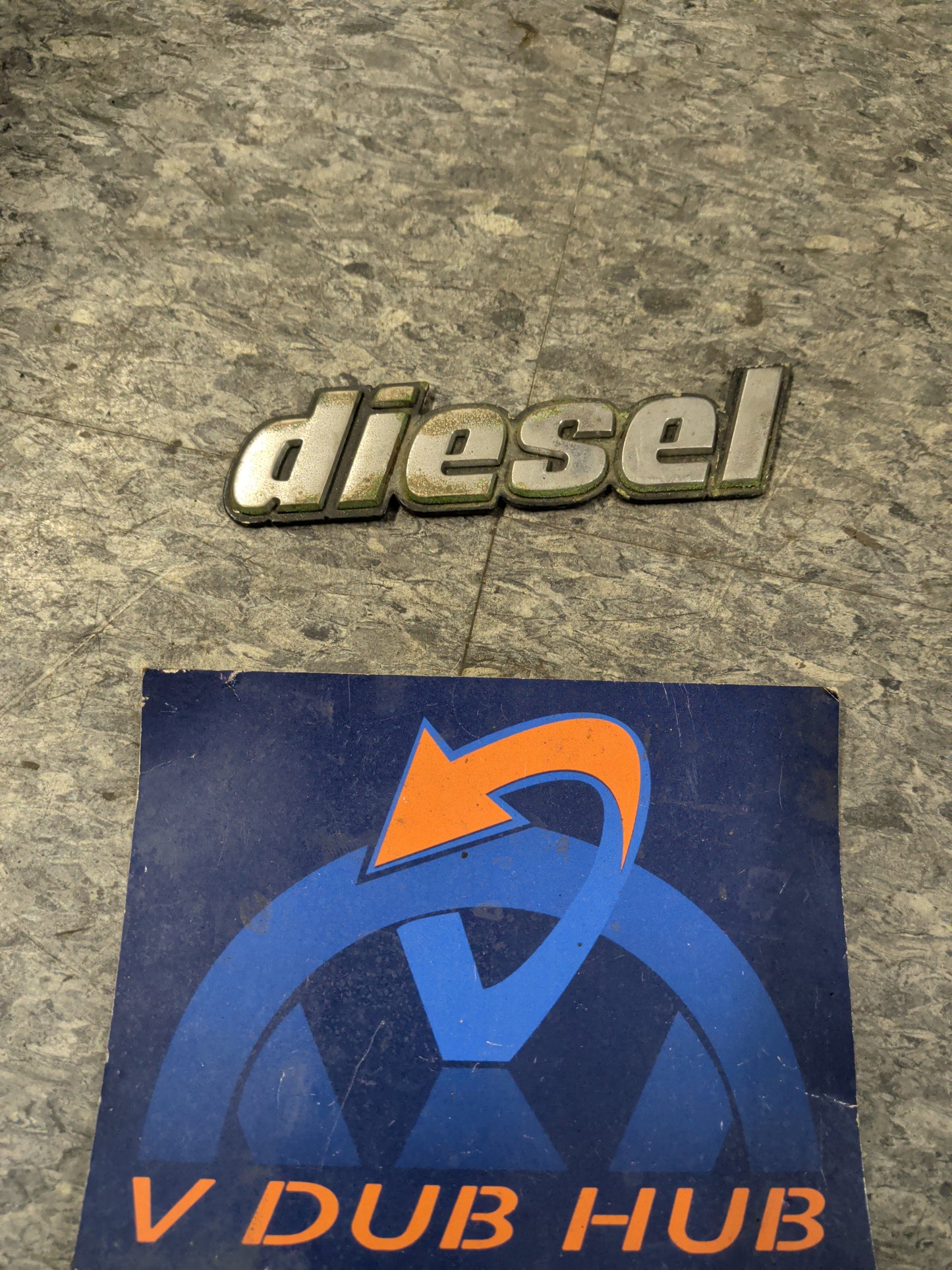 Rabbit truck diesel badge 170853687B