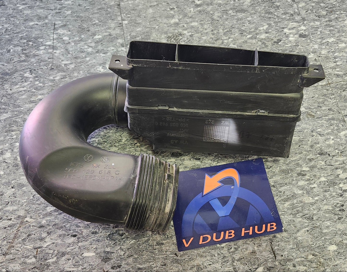 B7 MK6 MK7 air duct 1K0805962G & duct 5C0129618C