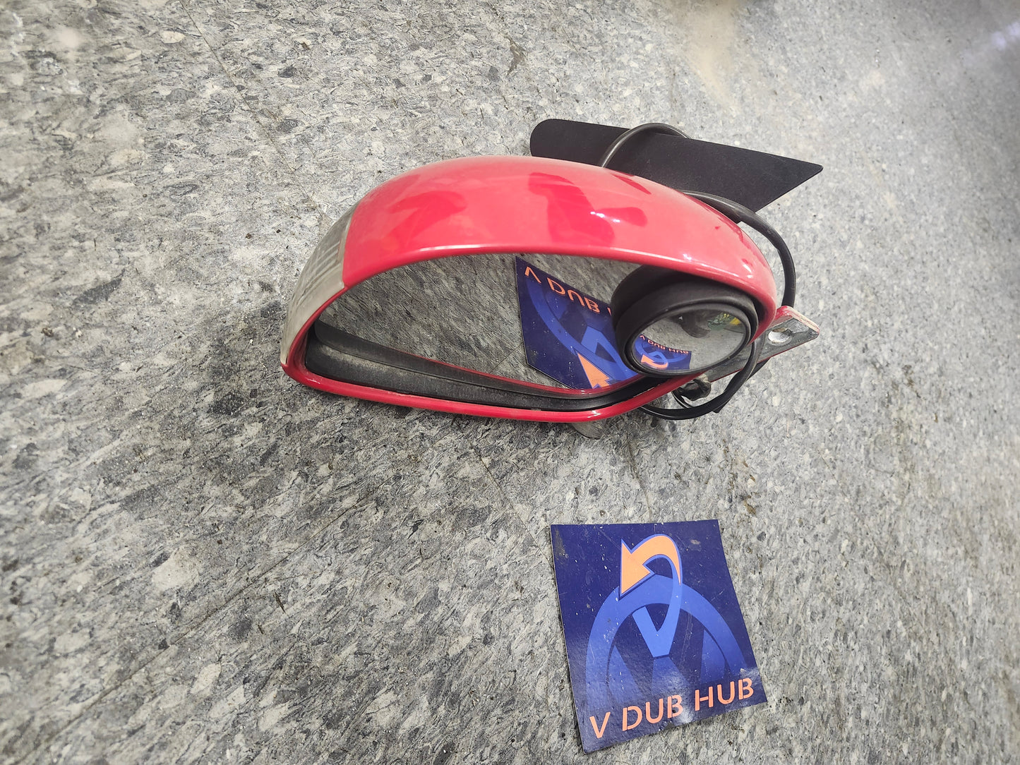 New Beetle DRIVER SIDE MIRROR, 2004 and up - RED