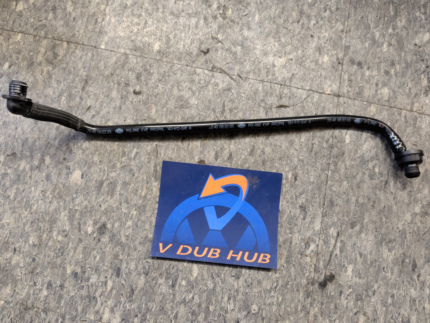 B5.5 TDI brake vacuum hose 3B1612041A