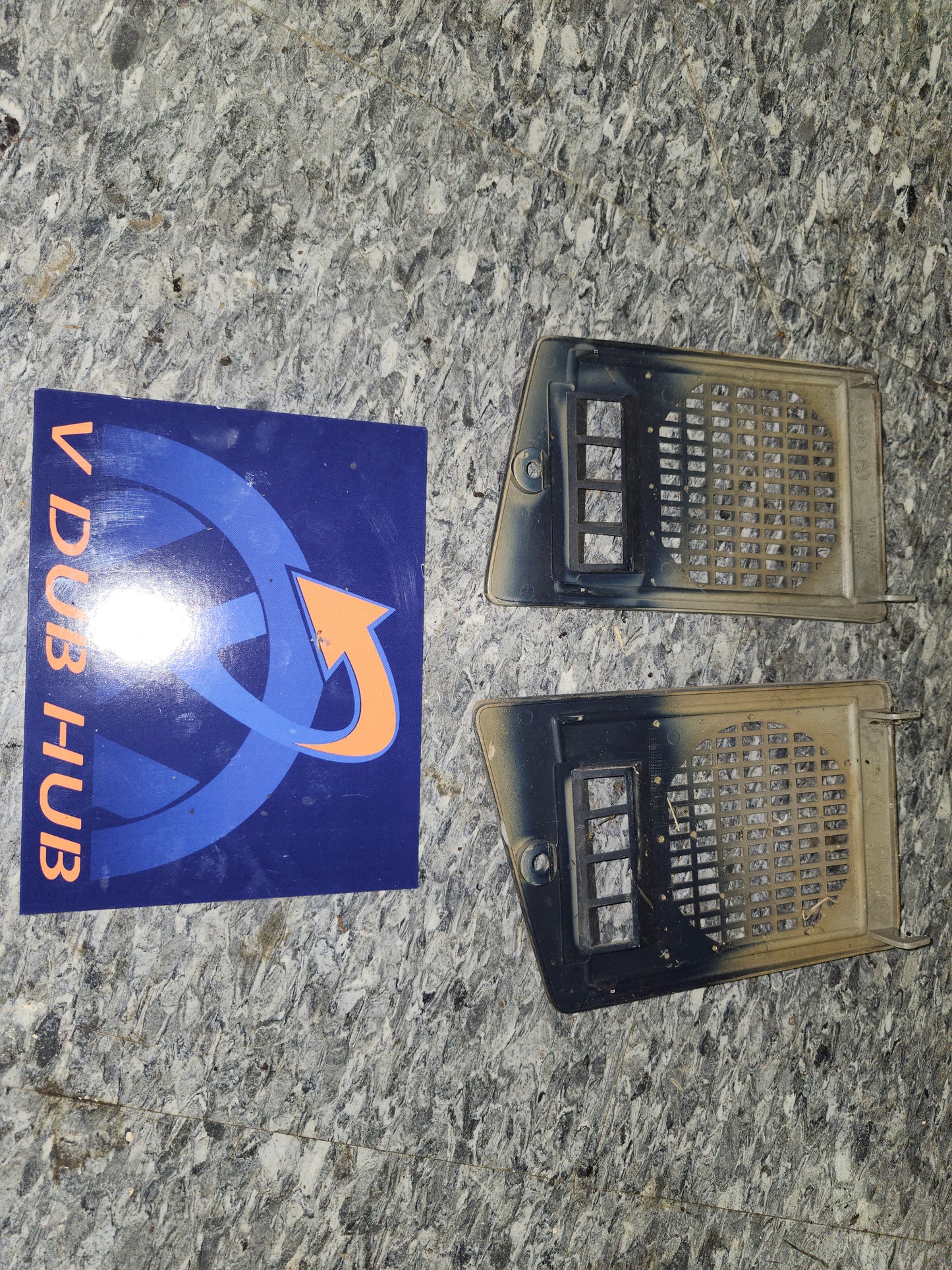 Blue Mk1 dash speaker cover set