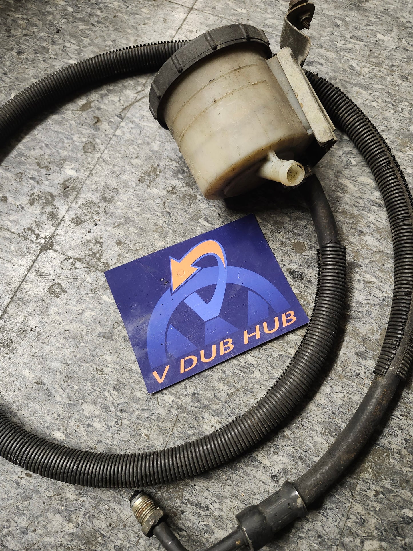 MK1 Cabriolet POWER STEERING RESERVOIR & HOSE line