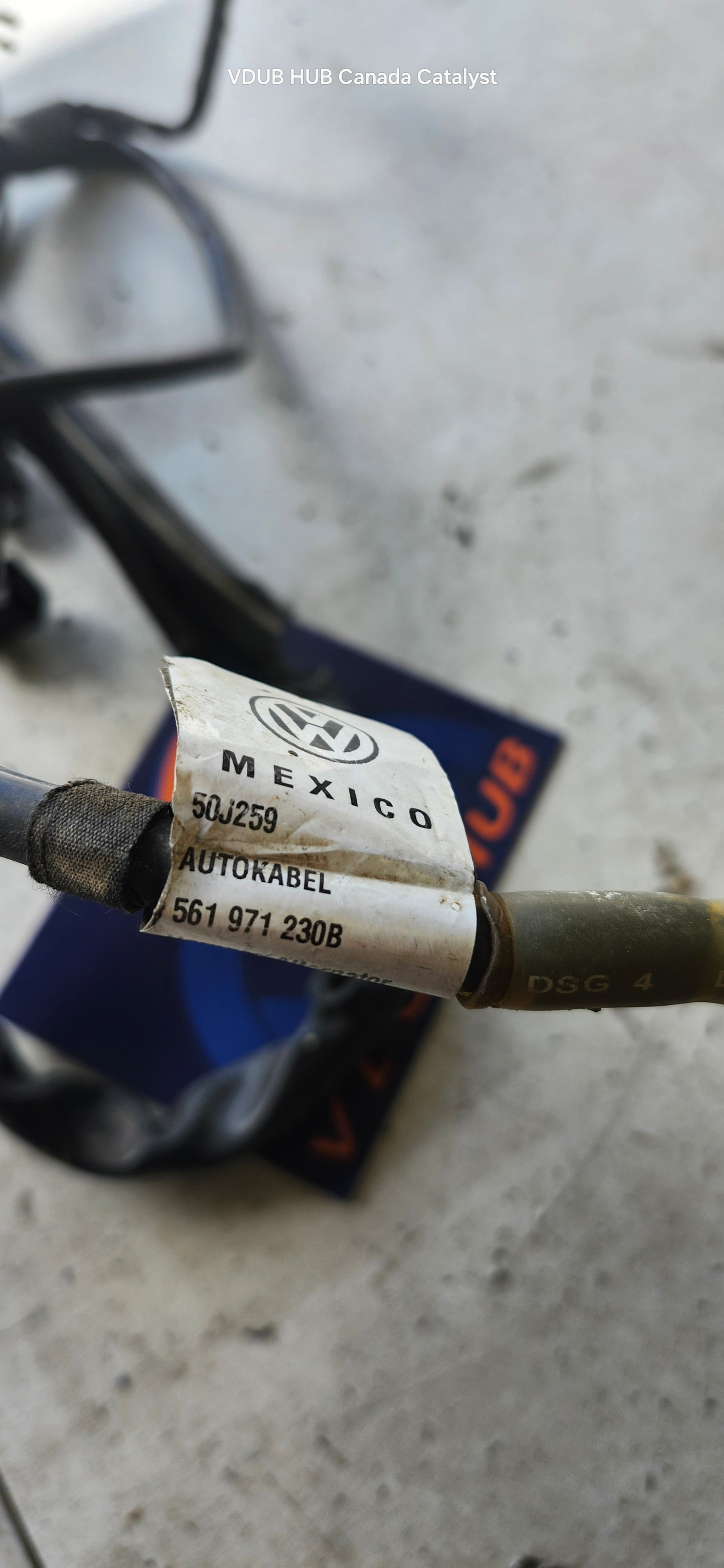 B7 Alternator WIRE HARNESS 561971230B