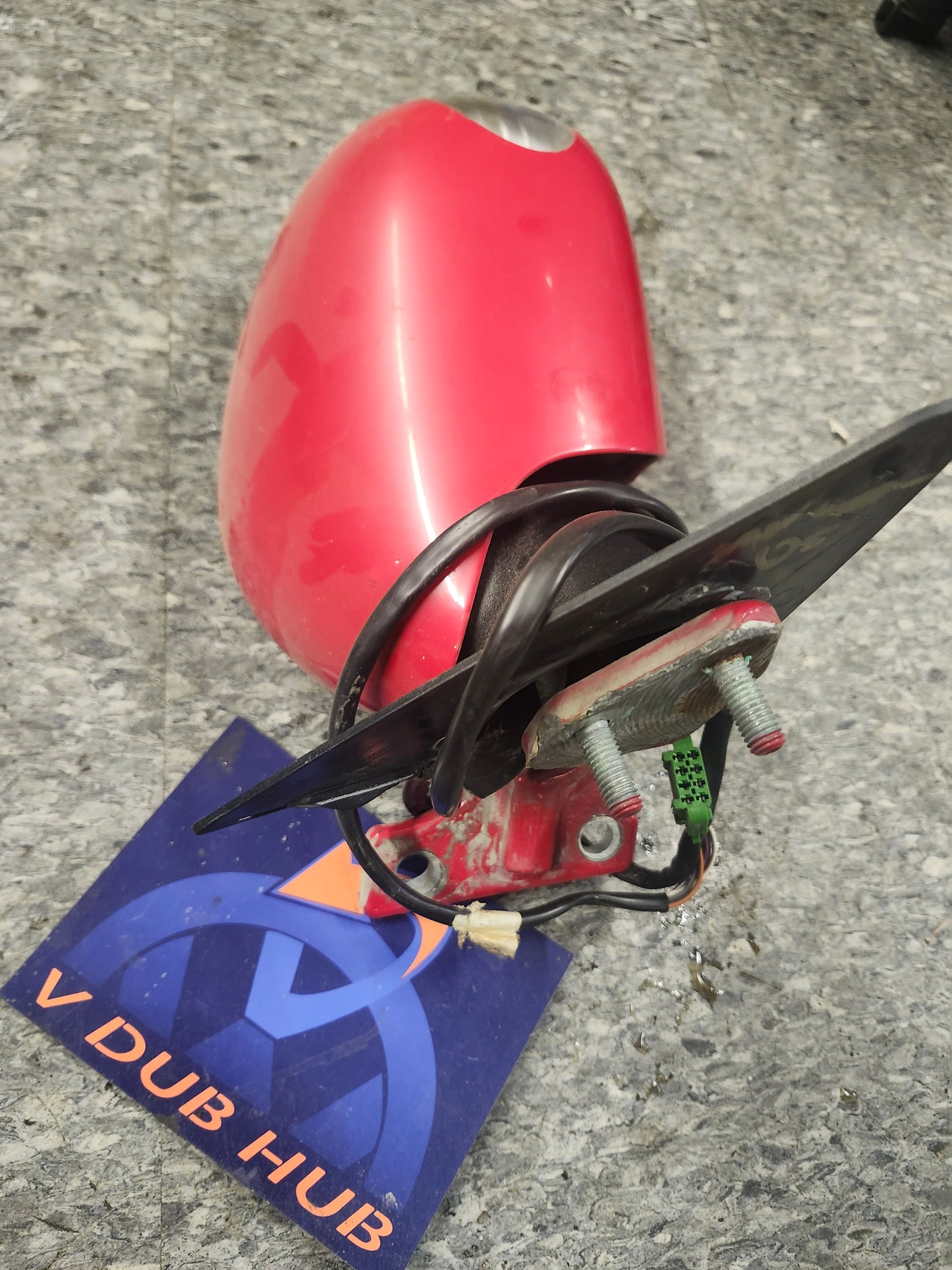 New Beetle DRIVER SIDE MIRROR, 2004 and up - RED