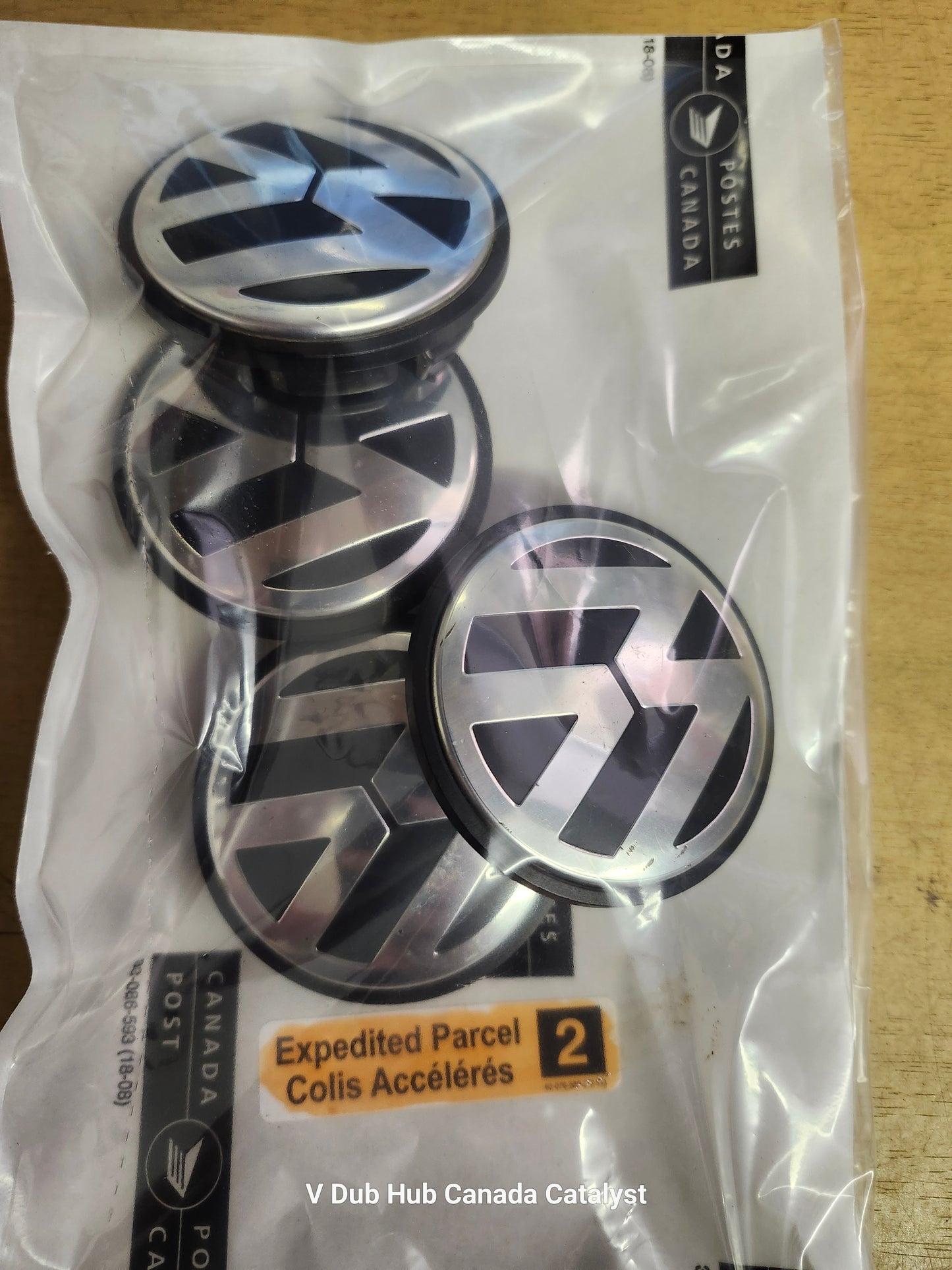 Wheel Center Cap SET 3B7601171 (orange)