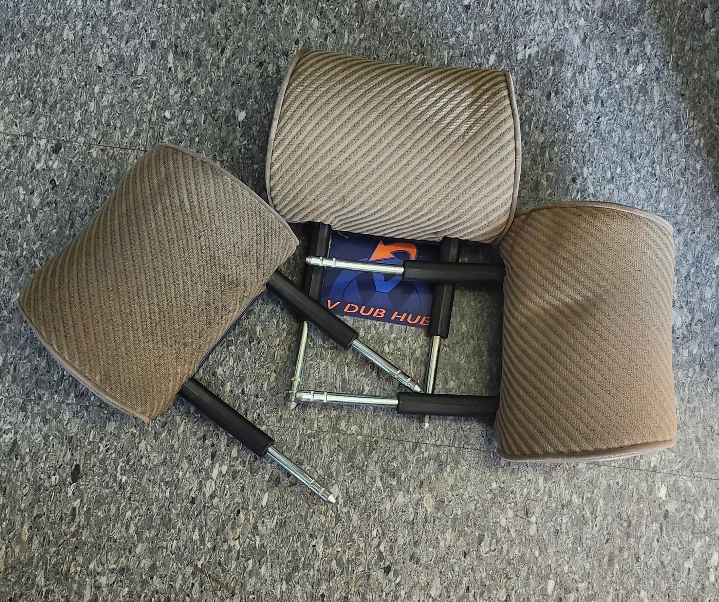 T4 Eurovan Headrest Grey striped
