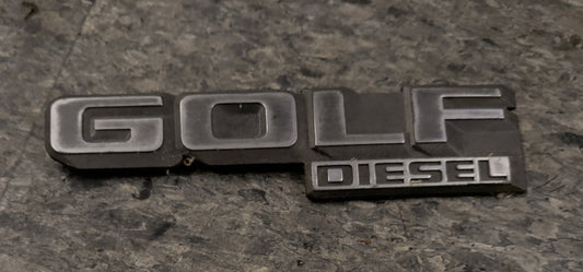 Golf DIESEL rear emblem 176853687AC