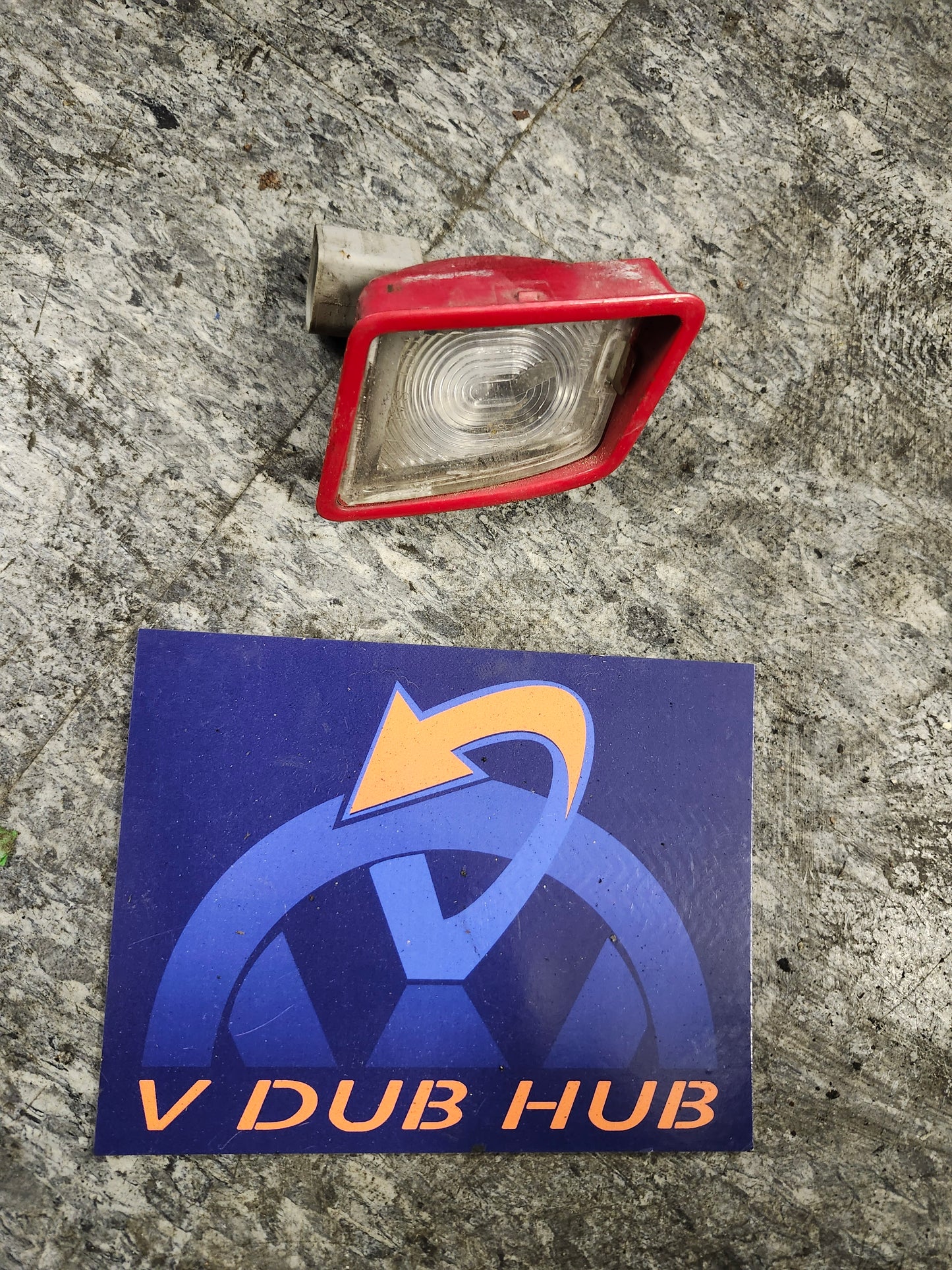 New beetle plate light, red