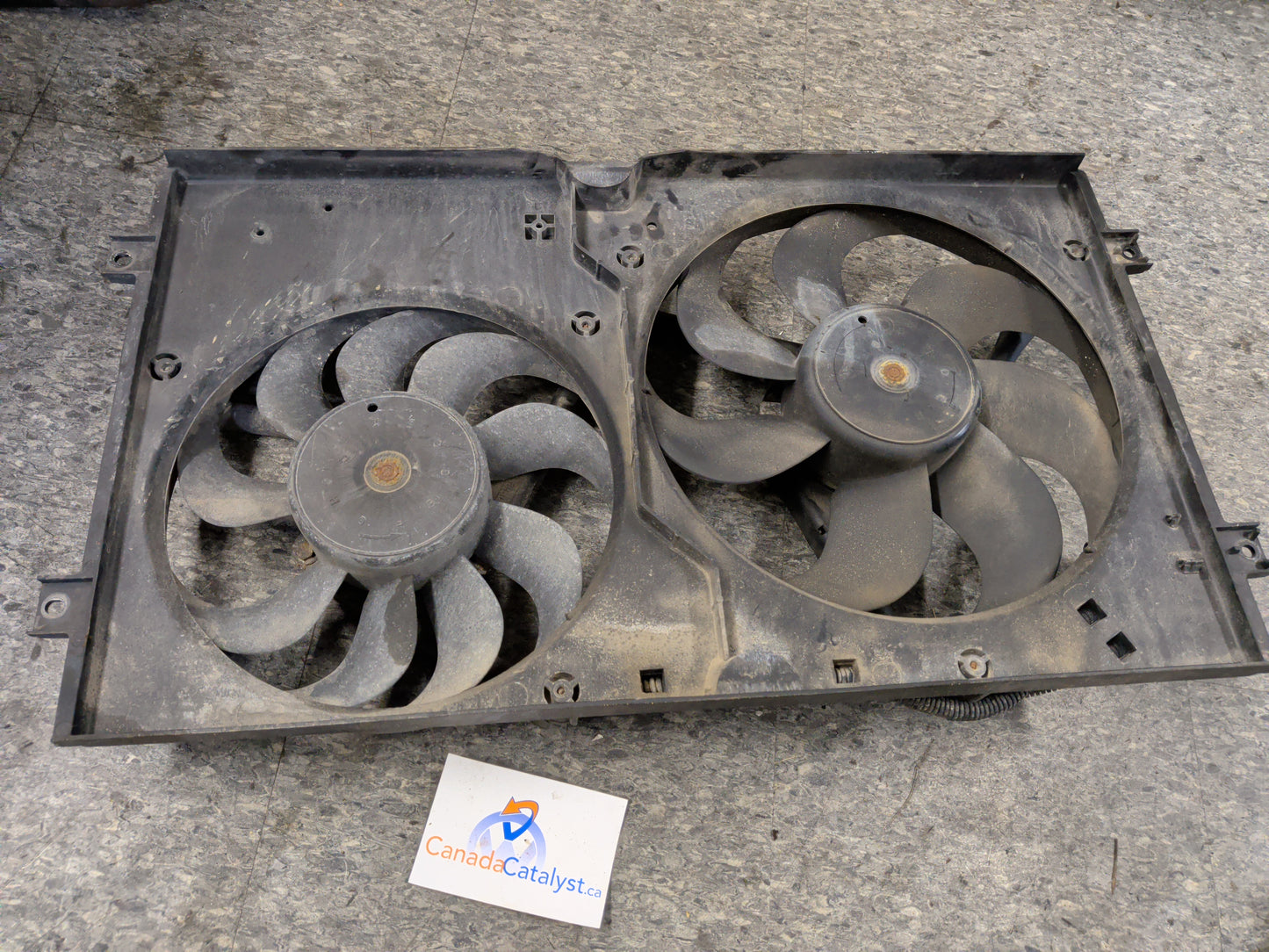 Beetle fan assembly, shroud